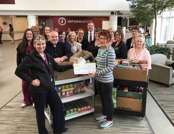 Oaklawn employees donate to food pantry