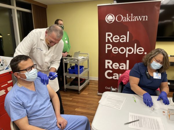 Oaklawn begins administering COVID-19 vaccine to staff