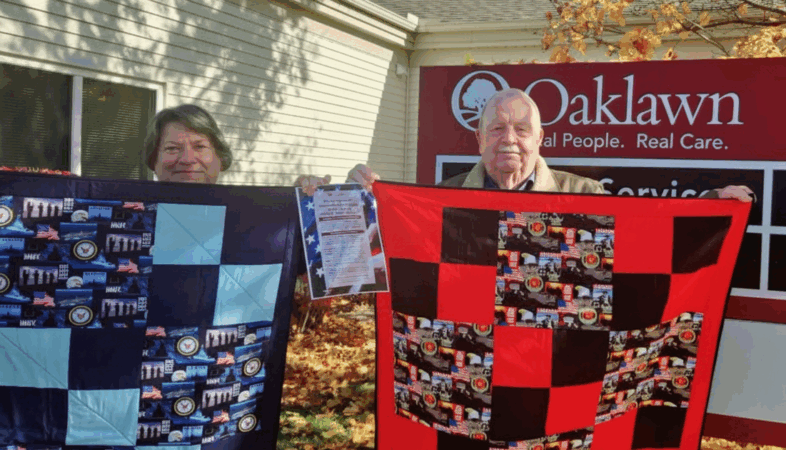 Oaklawn Hospice Honors Volunteer Quilters for Special Veterans Tribute