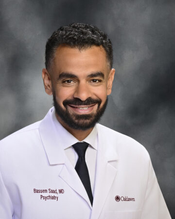 Oaklawn welcomes Bassem Saad, M.D., to Outpatient Psychological Services